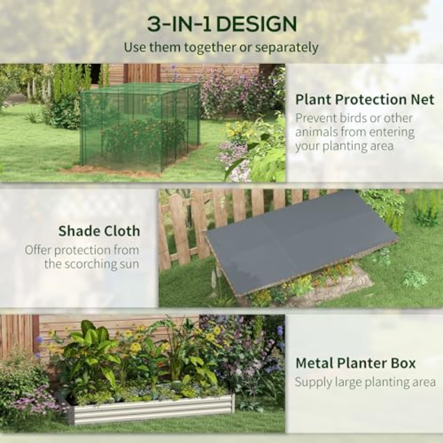 แปลงปลูกผักยกพื้นชุบสังกะสี ขน - Plants X บทวิจารณ์และราคา